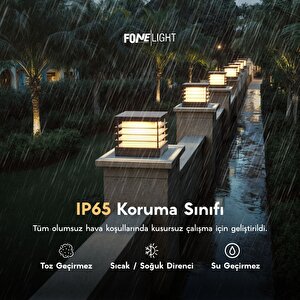 Postila 30 cm LED Set Üstü Bahçe Aydınlatma Armatürü Antrasit Alüminyum IP65 Bahçe Duvar Aydınlatması 4000 Kelvin