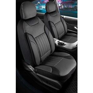 Daewoo Leganza Full Deri Oto Koltuk Kılıfı Ön Arka Set Füme Siyah Edition Fs