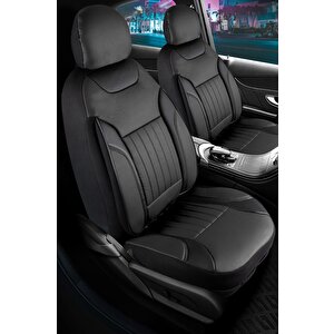 Fiat Punto Grande Full Deri Oto Koltuk Kılıfı Ön Arka Set Siyah Edition Fs