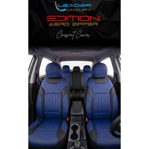 Lada Samara Full Deri Oto Koltuk Kılıfı Ön Arka Set Mavi Edition Fs