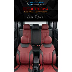 Fiat Coupe Full Deri Oto Koltuk Kılıfı Ön Arka Set Bordo Edition Fs