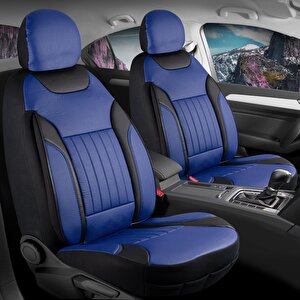 Chery Tiggo 7 Pro Max Intelligent Full Deri Oto Koltuk Kılıfı Ön Arka Set Mavi Edition Scr