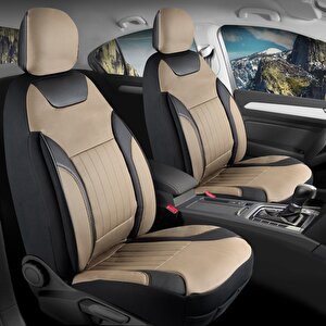 Bmw 3 Serisi 320d Xdrive Full Deri Oto Koltuk Kılıfı Ön Arka Set Bej Siyah Edition Scr
