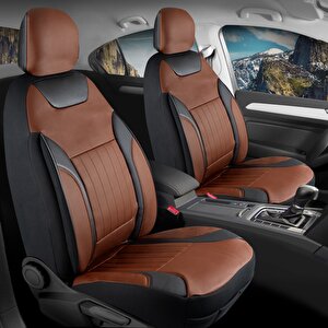 Fiat Bravo Easy Full Deri Oto Koltuk Kılıfı Ön Arka Set Tarçın Edition Scr