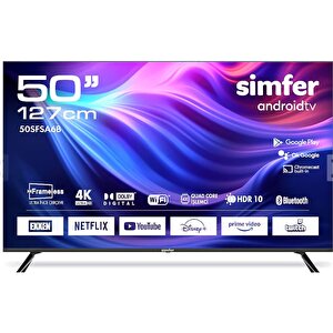 50sfsa6b 4k Ultra Hd 50" 127 Ekran Uydu Alıcılı Android Smart Led Tv