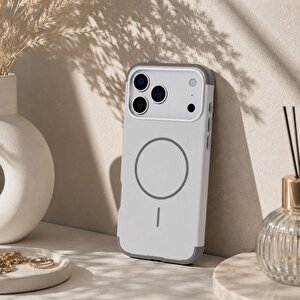 Koen Iphone 17 Pro Uyumlu Magsafe Kılıf – Kablosuz Şarj Destekli, Köşe Koruma Darbe Emici, Şeffaf Mat Premium Telefon Kılıfı, Taş
