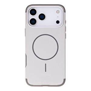 Koen Iphone 17 Pro Uyumlu Magsafe Kılıf – Kablosuz Şarj Destekli, Köşe Koruma Darbe Emici, Şeffaf Mat Premium Telefon Kılıfı, Taş