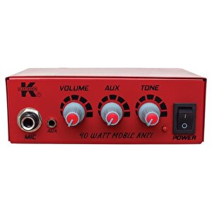 12 Volt 40 Watt Mini Metal Kasa Pazarcı Anfisi