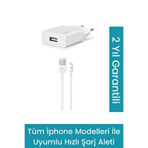 Iphone Uyumlu Şarj Aleti (i̇phone 13 - 12 - 11 - X-8-7-6 Uyumlu) 2.1a Hızlı Şarj Aleti