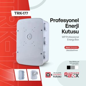 Trk Trk-177 Wp Su Geçirmez Dış Ortam Profesyonel Enerji Kutusu 210x320x117 Sadece Kutudur
