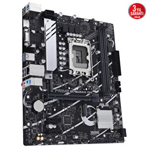 Prime B760m-k D4 B760 Ddr4 Vga Glan 2.5g Matx Hd Us32 M2 Rgb 1700p Anakart