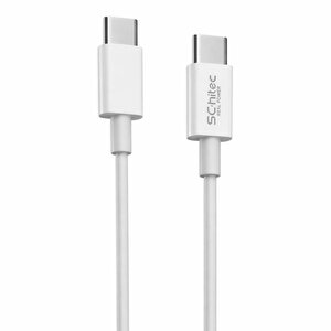 Schitec 60w Type-c To Type-c Data Ve Hızlı Şarj Kablosu Telefon, Tablet, Laptop Uyumlu Beyaz Sk004