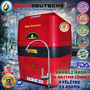 Aqua Deutsche Premi̇um Kirmizi 12 Li̇tre 7 Fi̇ltre 14 Aşamali