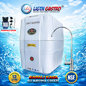 Li̇gth Gastro Premi̇um Full Beyaz Pompali 12 Li̇tre Su Aritma Ci̇hazi
