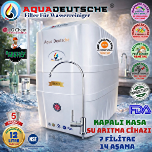 Aqua Deutsche Premi̇um Full Beyaz Ücretsi̇z Montaj 12 Li̇tre 7 Fi̇ltre 14 Aşama