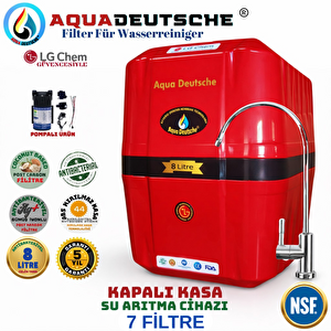 Aqua Deutsche Premi̇um Kirmizi Ort Si̇yah Pompali 8 Li̇tre 7 Fi̇ltre 14 Aşama