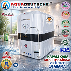 Aqua Deutsche Premi̇um Beyaz Si̇yah  12 Li̇tre 7 Fi̇ltre 14 Aşama