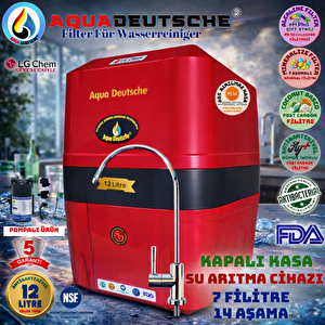 Aqua Deutsche Premi̇um Kirmizi Pompali 12 L 7 Fi̇ltre 14 Aşama