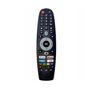 Skytech 55st1305 55st3305 İle Uyumlu Mikrofonlu Smart Tv Kumanda