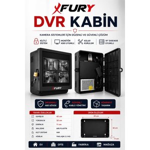Dvr/nvr Cctv Rack Abs Kabinet 1u 19 '' 42x32x11 Cm