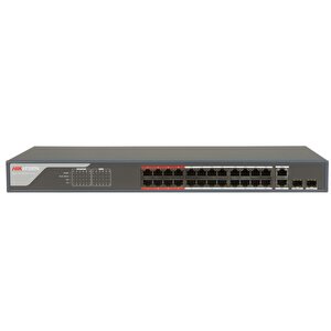 Hikvision Ds-3e1326p-ei 24 Port Poe 2 Port Uplink 2 Port Sfp Yönetilebilir 370w Poe Switch