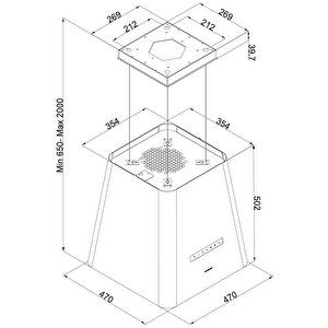 4385 Neat Somon Dekoratif Ada Davlumbaz A 50 Cm