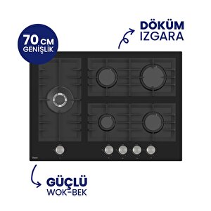Bl135 Siyah Cam Ankastre Ocak