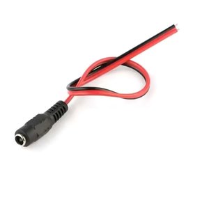 Nif Bilişim 12 Volt Dişi Power Jack Dc 12v Dişi Kablolu Besleme Jakı 12 Volt Cctv Jack Dc Dişi 5.5mm Dış Çap 2.1mm İç Çapı Vardır 1 Adet