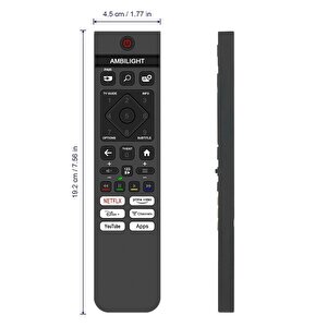 Philips Ile Uyumlu Model 42oled810/12 Mikrofonlu Google Smart Tv Kumanda
