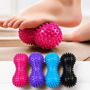 3b Trend 1 Adet Sert Dikenli Masaj Topu Top El Ayak Vücut Egzersiz Aleti Topuk Dikeni Rahatlatıcı
