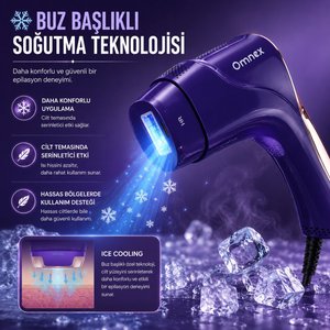 Eliteglow  EliteGlow IPL Lazer Epilasyon Cihazı Buz Başlıklı 10 Kademe Enerji SINIRSIZ ATIM