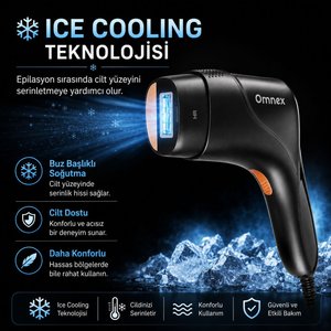 EliteGlow IPL Lazer Epilasyon Cihazı Buz Başlıklı 10 Kademe Enerji SINIRSIZ ATIM