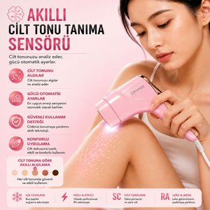 EliteGlow IPL Lazer Epilasyon Cihazı Buz Başlıklı 10 Kademe Enerji SINIRSIZ ATIM