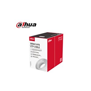 Nif Bilişim Dahua Pfm922i-6un-c 305m Utp Cat6 23 Awg Cca Polyester Pvc Cat6 Kablo Beyaz