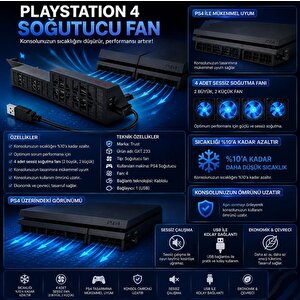 Gxt 233 Playstation 4 Soğutucu Fan Ps 4 Siyah