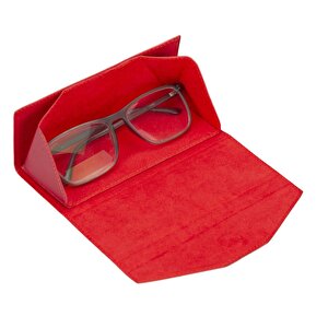 Smart Glass Deri Gözlük Kılıfı V4ef Kırmızı
