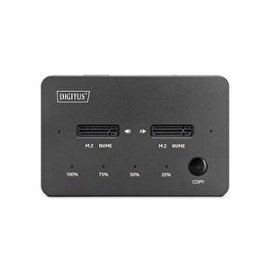 Digitus Nvme Klonlama İstasyonu 2xm.2 Ssd Usb-c 10gbps Sata/nvme Hot-swap