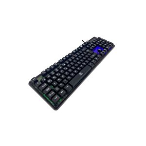 Kbl707 Mekanik Hisli Rgb Led Arka Işıklı Şeffaf Gaming Oyuncu Klavye - Dka010