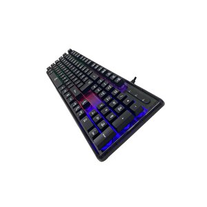 Kbl707 Mekanik Hisli Rgb Led Arka Işıklı Şeffaf Gaming Oyuncu Klavye - Dka010