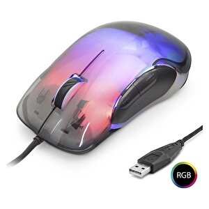 Evimdeyokyok G702 Mouse 7200 Dpi 6 Tuş 1000 Hz Rgb - Kristal Siyah