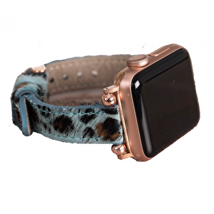 Apple Watch Uyumlu Deri Kordon 38-40-41mm Ferro Leo56n