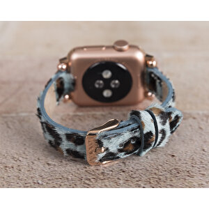 Apple Watch Uyumlu Deri Kordon 38-40-41mm Ferro Leo56n