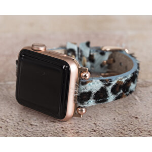 Apple Watch Uyumlu Deri Kordon 38-40-41mm Ferro Leo56n