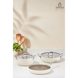 Sera Nova Maxi 5 Parça Seramik Tencere & Tava Seti Latte
