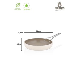 Sera Nova Maxi 5 Parça Seramik Tencere & Tava Seti Latte