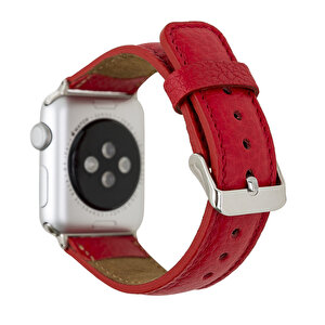 Apple Watch Uyumlu Deri Kordon 38-40-41mm Erc2 Kırmızı