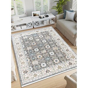 Andromeda Halı Otantik Serisi G0680a Gri Salon Oturma Yatak Odası Halısı 120x180 cm