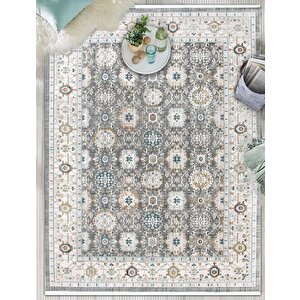 Andromeda Halı Otantik Serisi G0680a Gri Salon Oturma Yatak Odası Halısı 120x180 cm