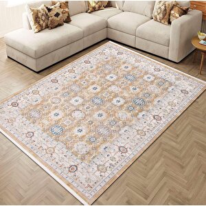 Andromeda Halı Otantik Serisi G0680a Gold Salon Oturma Yatak Odası Halısı 160x230 cm