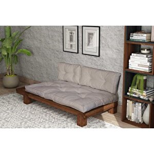 Woodesk Ari̇n Masi̇f Ahşap Sedi̇r, Cevi̇z-bej Renk